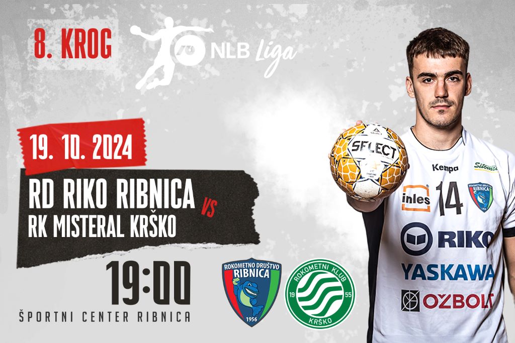 Liga NLB, 8.krog: <br>RD RIKO RIBNICA – RK MISTERAL KRŠKO